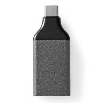Αντάπτορας NEDIS CCGP64350GY από USB 3.2 Type-C αρσενικό σε DisplayPort θηλυκό σε μαύρο/γκρι