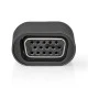 Αντάπτορας NEDIS CCGP64850GY από USB 3.2 Type-C αρσ. σε VGA θηλ. σε μαύρο/γκρι χρώμα