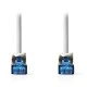 Καλώδιο δικτύου NEDIS CCGP85330GY05 CAT 6a S/FTP patchcable 0.5m σε γκρι χρώμα