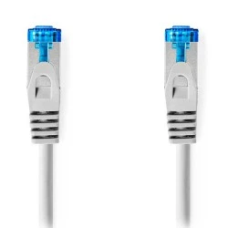 Καλώδιο δικτύου NEDIS CCGP85330GY05 CAT 6a S/FTP patchcable 0.5m σε γκρι χρώμα