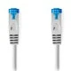 Καλώδιο δικτύου NEDIS CCGP85330GY05 CAT 6a S/FTP patchcable 0.5m σε γκρι χρώμα