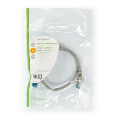 Καλώδιο δικτύου NEDIS CCGP85330GY05 CAT 6a S/FTP patchcable 0.5m σε γκρι χρώμα