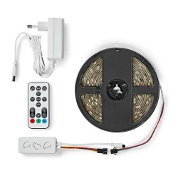 Wi-Fi smart ταινία φωτισμού NEDIS WIFILS51CRGB Full Color RGB 24W κατάλληλη για εσωτερικούς χώρους