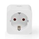 Wi-Fi Smart Plug NEDIS 3680W 220-240VAC 16A με μετρητή κατανάλωσης ενέργειας λευκό χρώμα Wi-Fi Smart Plug NEDIS 3680W 220-240VAC 16A με μετρητή κατανάλωσης ενέργειας λευκό χρώμα