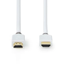 Καλώδιο NEDIS CVBW34000WT15 HDMI αρσενικό σε HDMI αρσενικό 1.5m με επίχρυσες επαφές Καλώδιο NEDIS CVBW34000WT15 HDMI αρσενικό σε HDMI αρσενικό 1.5m με επίχρυσες επαφές