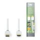 Καλώδιο NEDIS CVBW34000WT15 HDMI αρσενικό σε HDMI αρσενικό 1.5m με επίχρυσες επαφές Καλώδιο NEDIS CVBW34000WT15 HDMI αρσενικό σε HDMI αρσενικό 1.5m με επίχρυσες επαφές