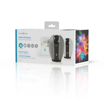 WiFi Smart IP κάμερα NEDIS WIFICI21CGY Pan/Tilt Full HD 1080P με νυχτερινή όραση έως και 10m