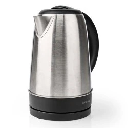 Ανοξείδωτος βραστήρας NEDIS KAWK340EAL 1.7L 2200W με διακόπτη on/off & ενδεικτική λυχνία λειτουργίας