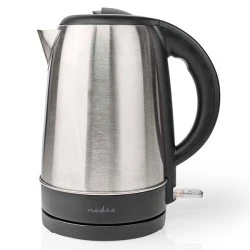 Ανοξείδωτος βραστήρας NEDIS KAWK340EAL 1.7L 2200W με διακόπτη on/off & ενδεικτική λυχνία λειτουργίας