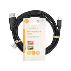 Καλώδιο Mini DisplayPort μήκους 2m σε μαύρο χρώμα