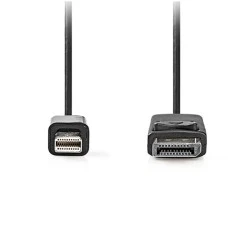 Καλώδιο Mini DisplayPort μήκους 2m σε μαύρο χρώμα