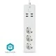 Πολύπριζο WiFi Smart 3 θέσεων και 4 θυρών USB έως 16Α κατάλληλο για συσκευές έως 3680W
