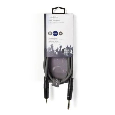 Kαλώδιο ήχου NEDIS COTH23205GY15 6.35 mm αρσενικό - 3.5 mm αρσενικό 1.50m ιδανικό για ενισχυτές κ.α.