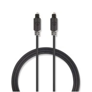 Καλώδιο οπτικής ίνας NEDIS CABW25000AT10 TosLink αρσενικό - αρσενικό 1m σε ανθρακί χρώμα