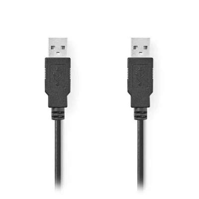 Καλώδιο NEDIS CCGB60000BK20 USB 2.0 A αρσενικό - USB A αρσενικό 2m έως 480 Mbps