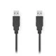 Καλώδιο NEDIS CCGB60000BK20 USB 2.0 A αρσενικό - USB A αρσενικό 2m έως 480 Mbps