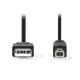 Καλώδιο NEDIS CCGB60100BK20 USB 2.0 A αρσενικό - B αρσενικό σε συσκευασία blister 2m