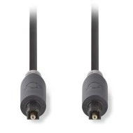 Καλώδιο οπτικής ίνας NEDIS CABW25000AT20 TosLink αρσενικό - αρσενικό 2m σε ανθρακί χρώμα