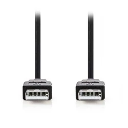 Καλώδιο NEDIS CCGB60000BK20 USB 2.0 A αρσενικό - USB A αρσενικό 2m έως 480 Mbps