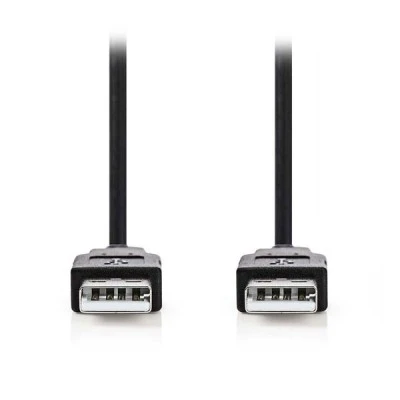 Καλώδιο NEDIS CCGB60000BK20 USB 2.0 A αρσενικό - USB A αρσενικό 2m έως 480 Mbps