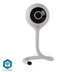 WiFi Smart IP camera NEDIS Full HD 1080p λευκό χρώμα με αισθητήρα θερμοκρασίας & υγρασίας