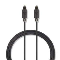 Καλώδιο οπτικής ίνας NEDIS CABW25000AT30 TosLink αρσενικό - αρσενικό 3m σε ανθρακί χρώμα