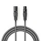 Kαλώδιο ήχου NEDIS COTH15010GY50 3pin XLR θηλυκό σε 3pin XLR αρσενικό μήκους 5.0m