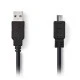 Καλώδιο USB 2.0 A αρσενικό - micro B αρσενικό 2m σε μαύρο χρώμα έως 480 Mbps