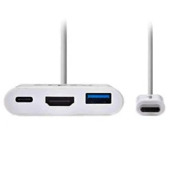 Σταθμός σύνδεσης NEDIS CCGP64765WT02 από USB 3.1 type C αρσενικό σε USB A/USB C/HDMI θηλυκό 0.2m Σταθμός σύνδεσης NEDIS CCGP64765WT02 από USB 3.1 type C αρσενικό σε USB A/USB C/HDMI θηλυκό 0.2m