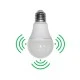 Λάμπα Led αχλάδι E27 12W 230V 3000k λευκό θερμό φως 1200Lm με ανιχνευτή κίνησης μικροκυμμάτων Λάμπα Led αχλάδι E27 12W 230V 3000k λευκό θερμό φως 1200Lm με ανιχνευτή κίνησης μικροκυμμάτων