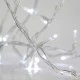 480 Χριστουγεννιάτικα led λευκά λαμπάκια κουρτίνα 300x300cm με επέκταση έως 3 & διάφανο καλώδιο