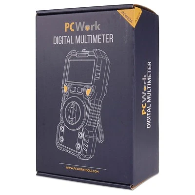 Ψηφιακό πολύμετρο PCWork PCW02A 6000 μετρήσεων με μεγάλη ευανάγνωστη οθόνη