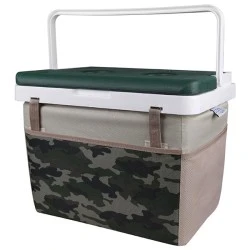 Φορητό ψυγείο KALE TERMOS CAMO FABRIC 20L με υφασμάτινη επένδυση καμουφλάζ και 2 ποτηροθήκες Φορητό ψυγείο KALE TERMOS CAMO FABRIC 20L με υφασμάτινη επένδυση καμουφλάζ και 2 ποτηροθήκες