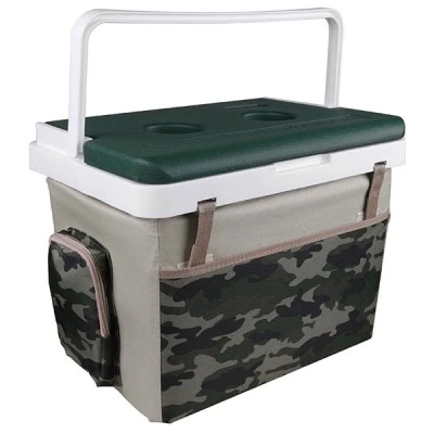Φορητό ψυγείο KALE TERMOS CAMO FABRIC 20L με υφασμάτινη επένδυση καμουφλάζ και 2 ποτηροθήκες Φορητό ψυγείο KALE TERMOS CAMO FABRIC 20L με υφασμάτινη επένδυση καμουφλάζ και 2 ποτηροθήκες