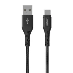 Καλώδιο ENERGIZER C520CKBK USB 2.0 A αρσενικό σε USB type-C μήκους 2m σε μαύρο χρώμα