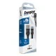 Καλώδιο ENERGIZER C520CKBK USB 2.0 A αρσενικό σε USB type-C μήκους 2m σε μαύρο χρώμα Καλώδιο ENERGIZER C520CKBK USB 2.0 A αρσενικό σε USB type-C μήκους 2m σε μαύρο χρώμα