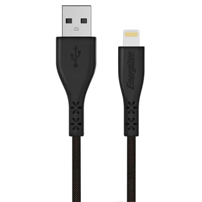 Καλώδιο ENERGIZER C410LGBK USB 2.0 A αρσενικό σε Lightning μήκους 1.2m σε μαύρο χρώμα