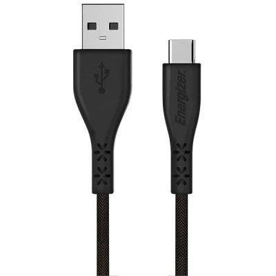 Καλώδιο ENERGIZER C410CGBK USB 2.0 A αρσενικό σε USB type-C αρσενικό 1.2m σε μαύρο χρώμα