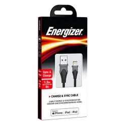 Καλώδιο ENERGIZER C61LIGBK4 USB 2.0 A αρσενικό σε Lightning μήκους 1.2m
