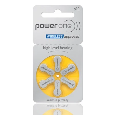 Μπαταρίες ακουστικών βαρηκοΐας POWER ONE P10 mercury free 1.45V σε συσκευασία 6 τεμαχίων Μπαταρίες ακουστικών βαρηκοΐας POWER ONE P10 mercury free 1.45V σε συσκευασία 6 τεμαχίων