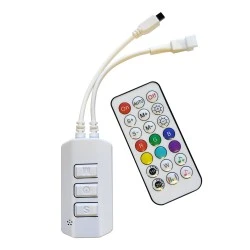 Τηλεχειριστήριο & Controller 24V RGB για Digital LED Ταινίες με Μουσική 10m 