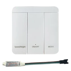 Τηλεχειριστήριο & Controller 24V Single Color για Digital LED Ταινίες 10m