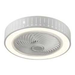 Ανεμιστήρας οροφής “STEFY” λευκός 12″ 35W Φ50 με 3 χρονοδιακόπτη και 3 επιλογές φωτισμού