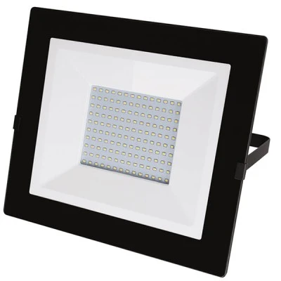 Προβολέας LED-SMD slim 100W 230V με φωτοκύταρο 4000Κ ενδιάμεσο φως IP65 9500lm σε μαύρο χρώμα Προβολέας LED-SMD slim 100W 230V με φωτοκύταρο 4000Κ ενδιάμεσο φως IP65 9500lm σε μαύρο χρώμα