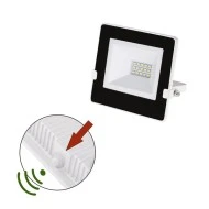Προβολέας LED slim SMD 10W 230V 4000k ενδιάμεσο φως με φωτοκύτταρο ημέρας-νύχτας 1050lm IP65
