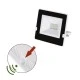 Προβολέας LED slim SMD 10W 230V 4000k ενδιάμεσο φως με φωτοκύτταρο ημέρας-νύχτας 1050lm IP65