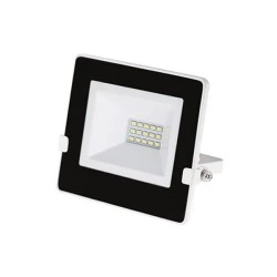 Προβολέας LED slim SMD 10W 230V 4000k ενδιάμεσο φως με φωτοκύτταρο ημέρας-νύχτας 1050lm IP65