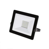 Προβολέας LED-SMD slim 30W 230V με φωτοκύτταρο 4000Κ ενδιάμεσο φως IP65 σε μαύρο χρώμα