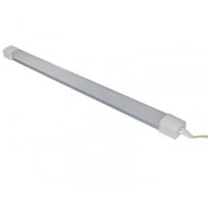 Led φωτιστικό πάγκου κουζίνας 60cm 18W 230VAC 3000k θερμό φως ασημί βάση 1400Lumen χωρίς διακοπτάκι