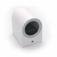 Φωτιστικό σπότ pc επίτοιχο οβάλ μονής κατεύθυνσης σε λευκό χρώμα 1XGU10 εξωτερικού χώρου IP54